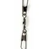 ARCA DRAAINAGEL BARREL SWIVEL WITH DOUBLE SAFETY SNAP - BLACK NICKEL 2 ARCA DRAAINAGEL BARREL SWIVEL WITH DOUBLE SAFETY SNAP - BLACK NICKEL -Verkoop Van Visgerei arca draainagel barrel swivel with double safety snap black nickel