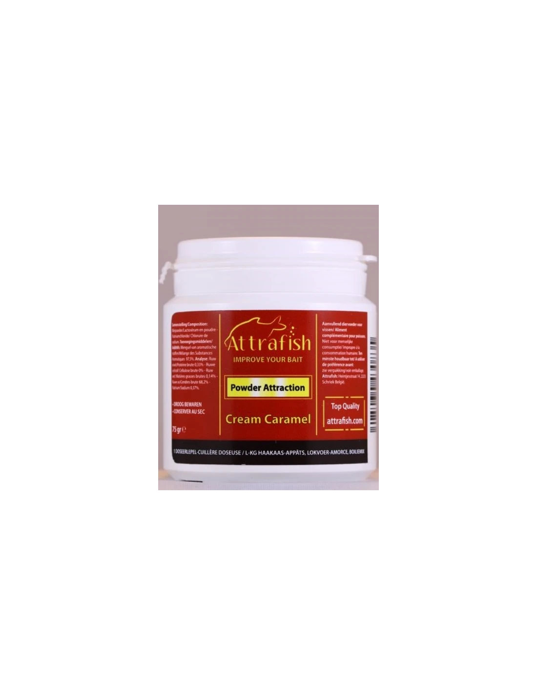 ATTRAFISH ADDITIEF POWDER ATTRACTION CREAM CARAMEL 75GR 3 ATTRAFISH ADDITIEF POWDER ATTRACTION CREAM CARAMEL 75GR