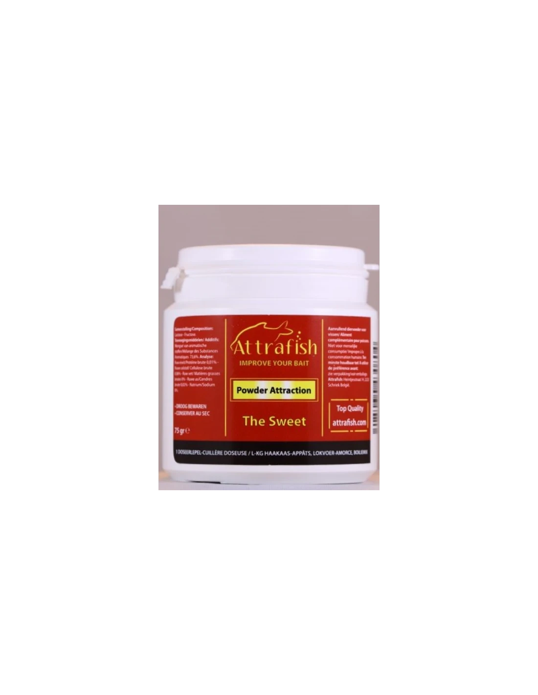 ATTRAFISH ADDITIEF POWDER ATTRACTION THE SWEET 75GR 3 ATTRAFISH ADDITIEF POWDER ATTRACTION THE SWEET 75GR