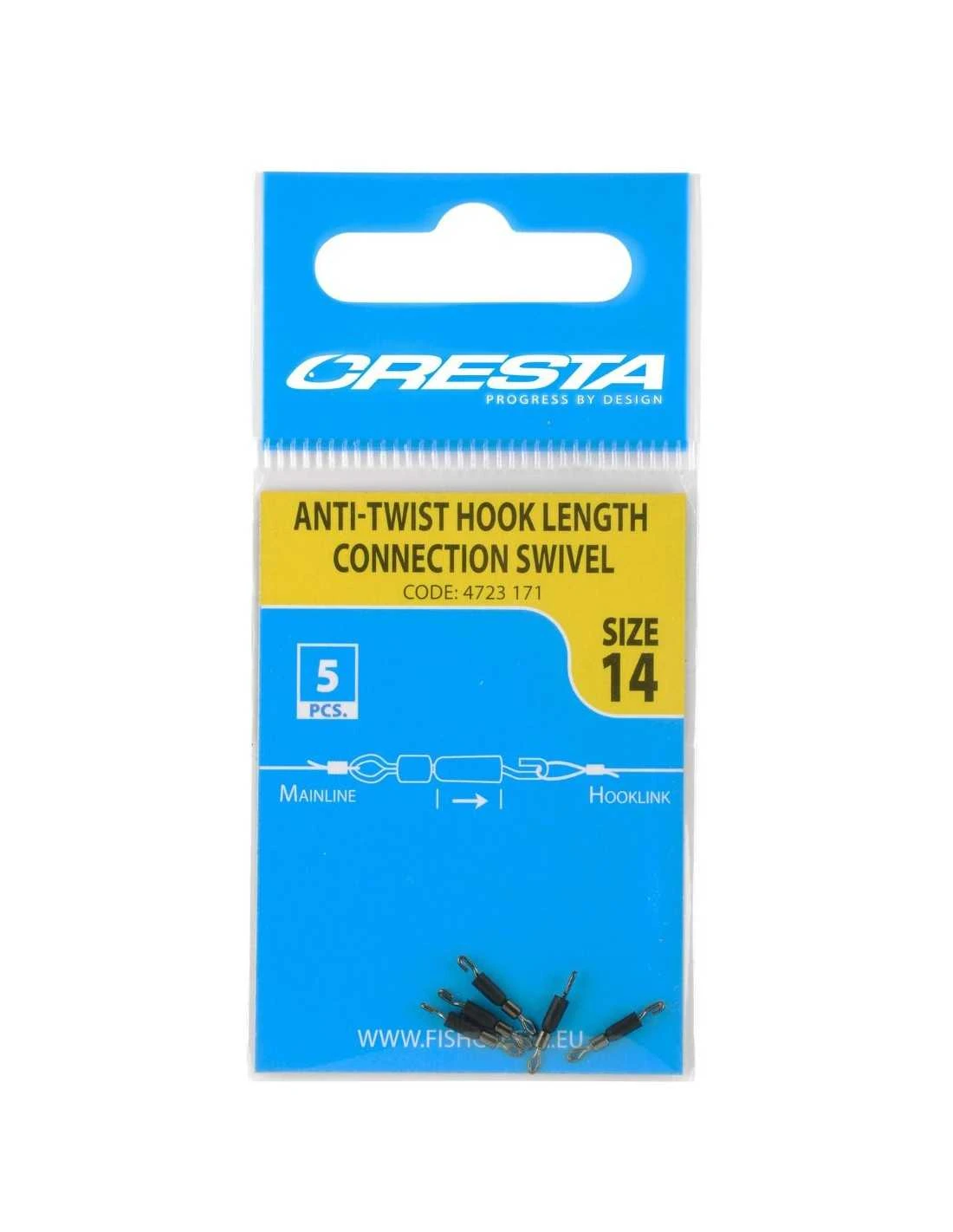 CRESTA HOOK LENGHT CONNECTION SWIVEL CRESTA 3 CRESTA HOOK LENGHT CONNECTION SWIVEL CRESTA