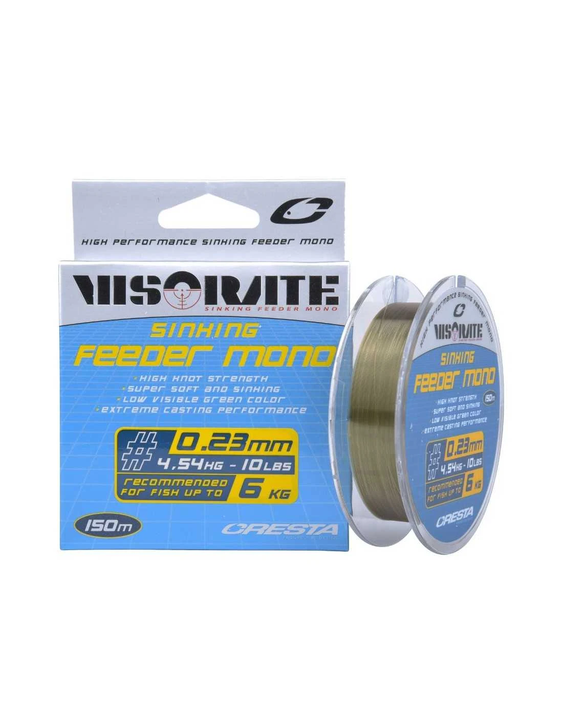 CRESTA VISLIJN VISORATE SINKING FEEDER MONO 150M CRESTA 3 CRESTA VISLIJN VISORATE SINKING FEEDER MONO 150M CRESTA