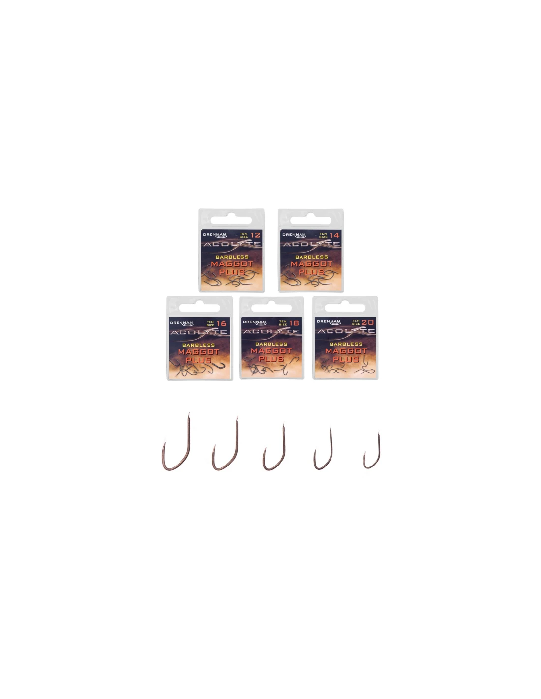 DRENNAN HAKEN ACOLYTE MAGGOT PLUS BARBLESS 4 DRENNAN HAKEN ACOLYTE MAGGOT PLUS BARBLESS - Afbeelding 2