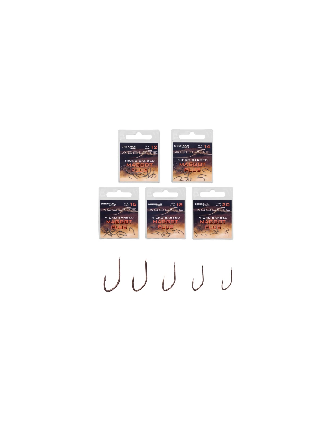 DRENNAN HAKEN ACOLYTE MAGGOT PLUS MICRO BARBED 4 DRENNAN HAKEN ACOLYTE MAGGOT PLUS MICRO BARBED - Afbeelding 2