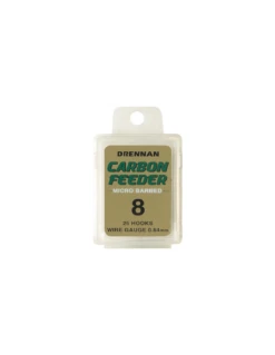 DRENNAN HAKEN CARBON FEEDER HOOKS BARBED BOX 25ST