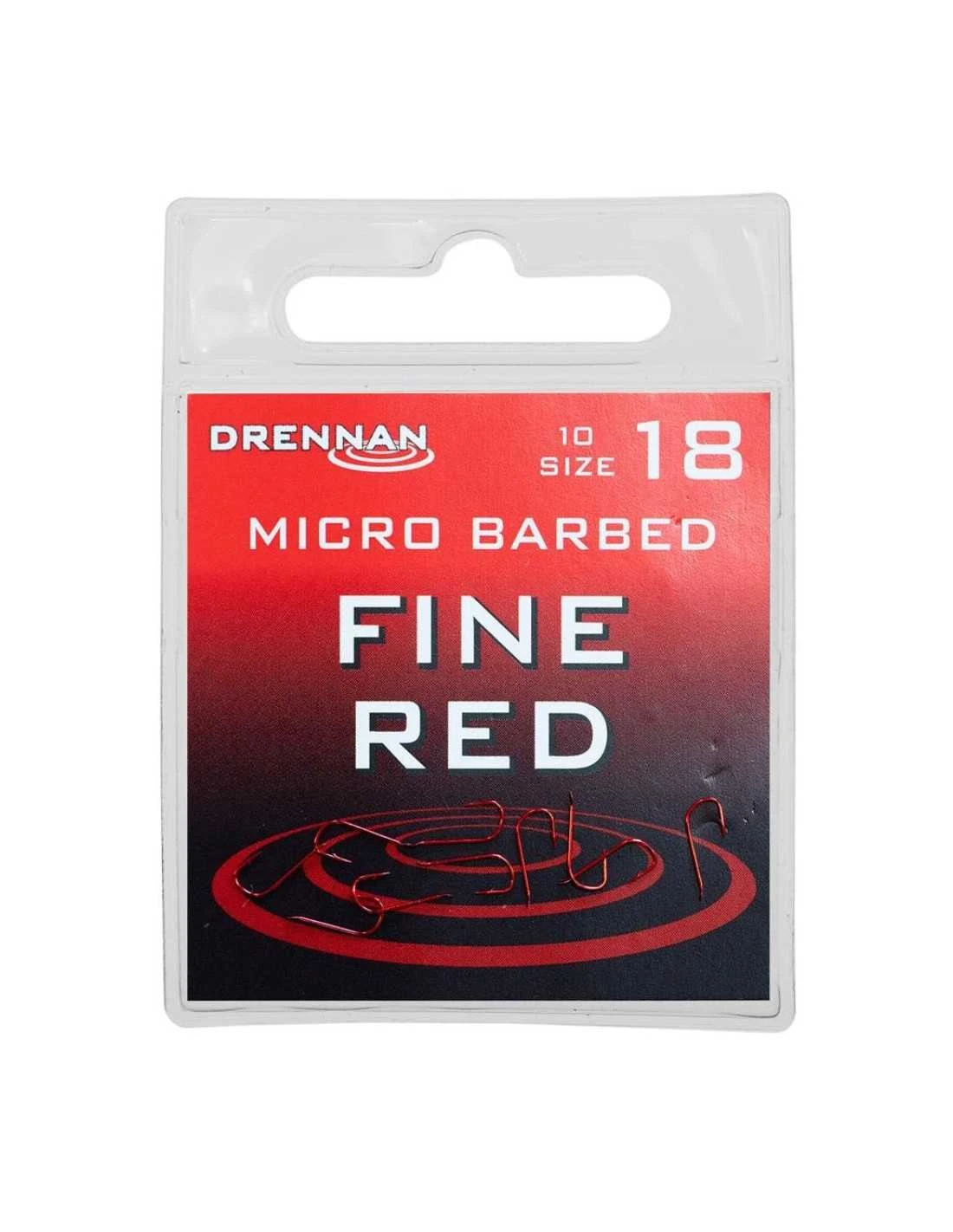 DRENNAN HAKEN FINE RED BARBED 10ST DRENNAN 3 DRENNAN HAKEN FINE RED BARBED 10ST DRENNAN