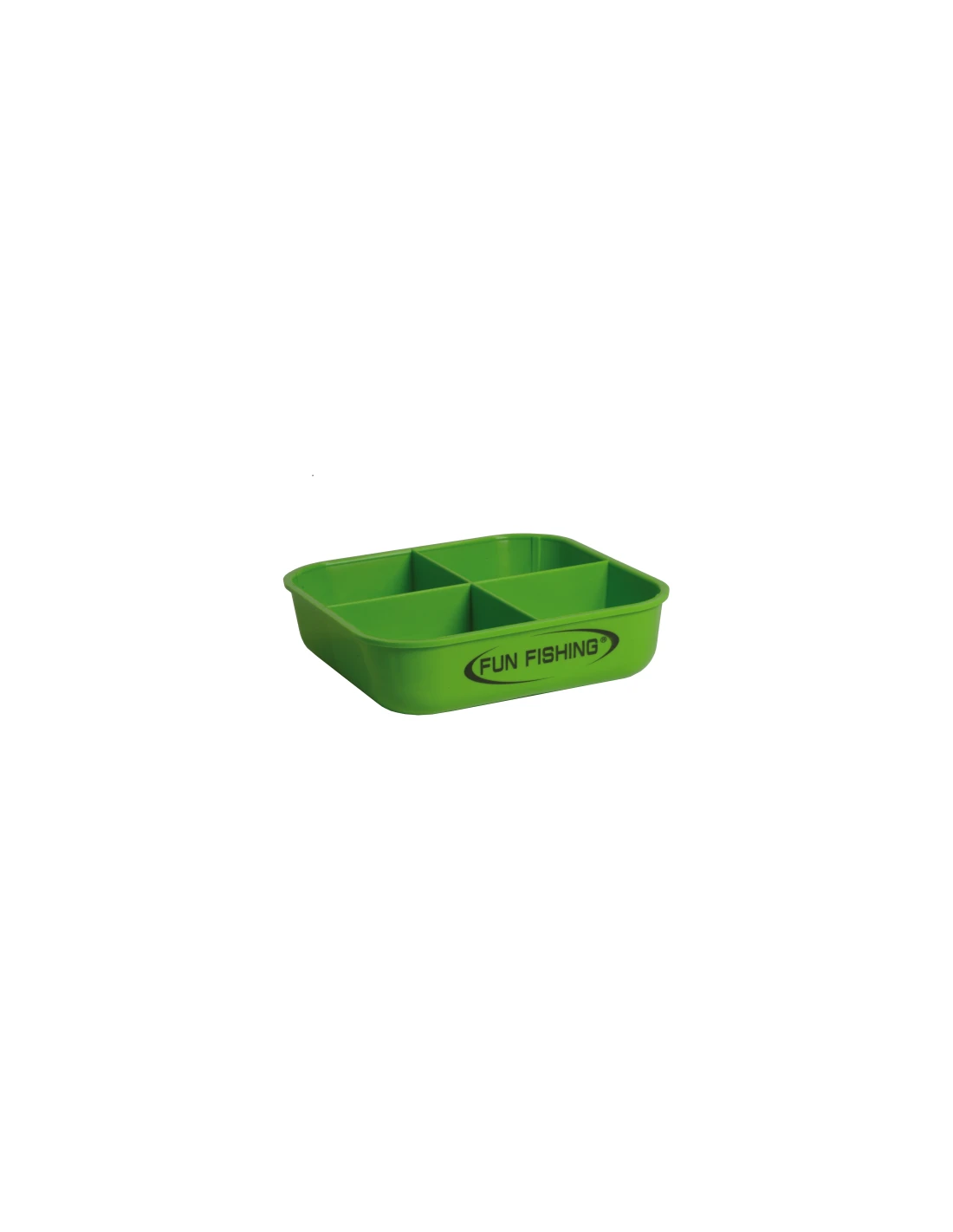 FUN FISHING AASDOOS DEKSEL MET GAATJES 500ML MET 4 COMPARTIMENTEN 3 FUN FISHING AASDOOS DEKSEL MET GAATJES 500ML MET 4 COMPARTIMENTEN