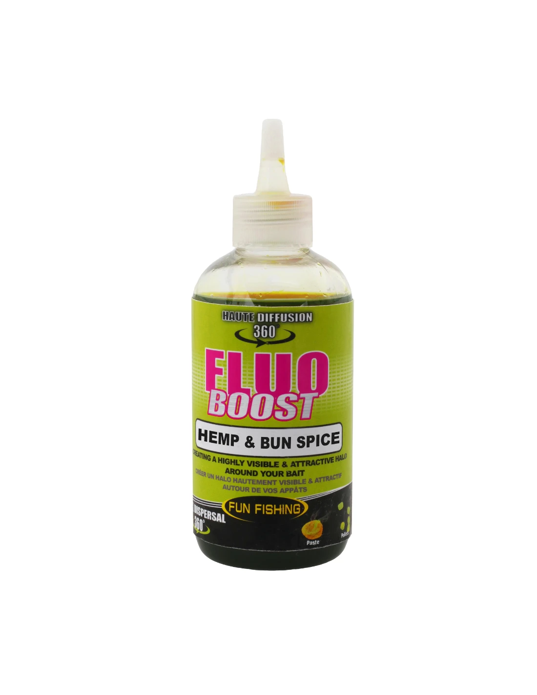 FUN FISHING LIQUID FLUO BOOST HEMP & BUN SPICE 185ML FUN FISHING 3 FUN FISHING LIQUID FLUO BOOST HEMP & BUN SPICE 185ML FUN FISHING