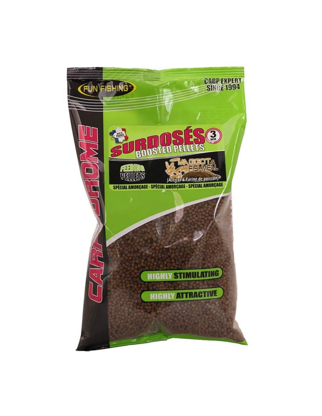 FUN FISHING PELLETS OVERGEDOSEERT VOERKORRELS MAGGOT FISHMEAL 3MM 700GR FUN FISHING 3 FUN FISHING PELLETS OVERGEDOSEERT VOERKORRELS MAGGOT FISHMEAL 3MM 700GR FUN FISHING