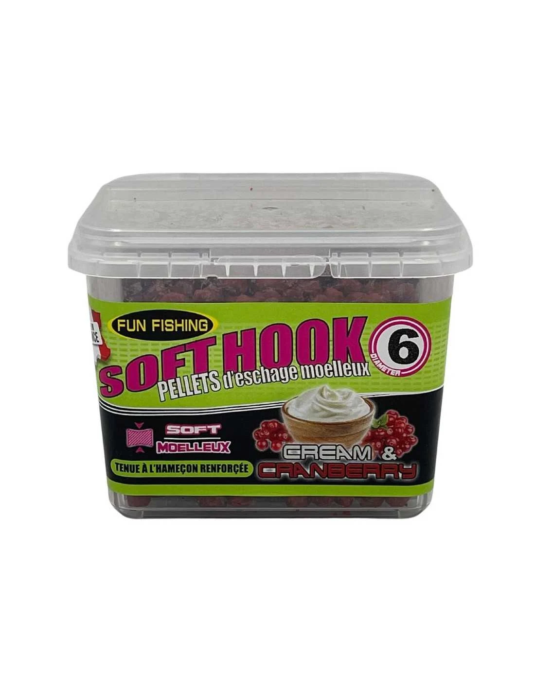 FUN FISHING SOFTHOOK PELLETS CREAM & CRANBERRY 110GR FUN FISHING 3 FUN FISHING SOFTHOOK PELLETS CREAM & CRANBERRY 110GR FUN FISHING