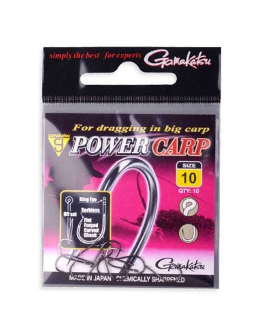 GAMAKATSU HAKEN POWER CARP EYED BARBLESS GAMAKATSU 4 GAMAKATSU HAKEN POWER CARP EYED BARBLESS GAMAKATSU - Afbeelding 2