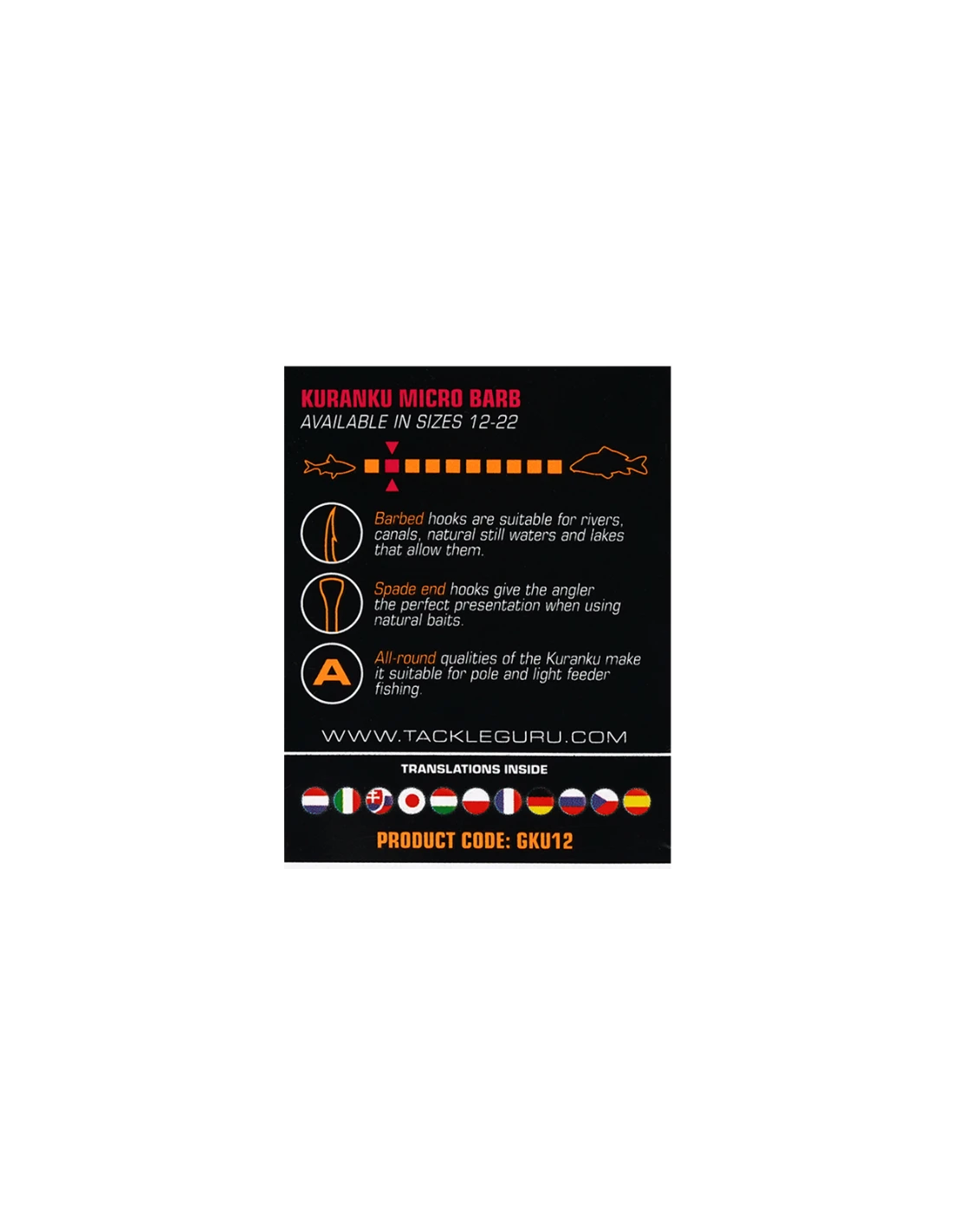 GURU HAKEN KURANKU BARBED - SPADE END 6 GURU HAKEN KURANKU BARBED - SPADE END - Afbeelding 4