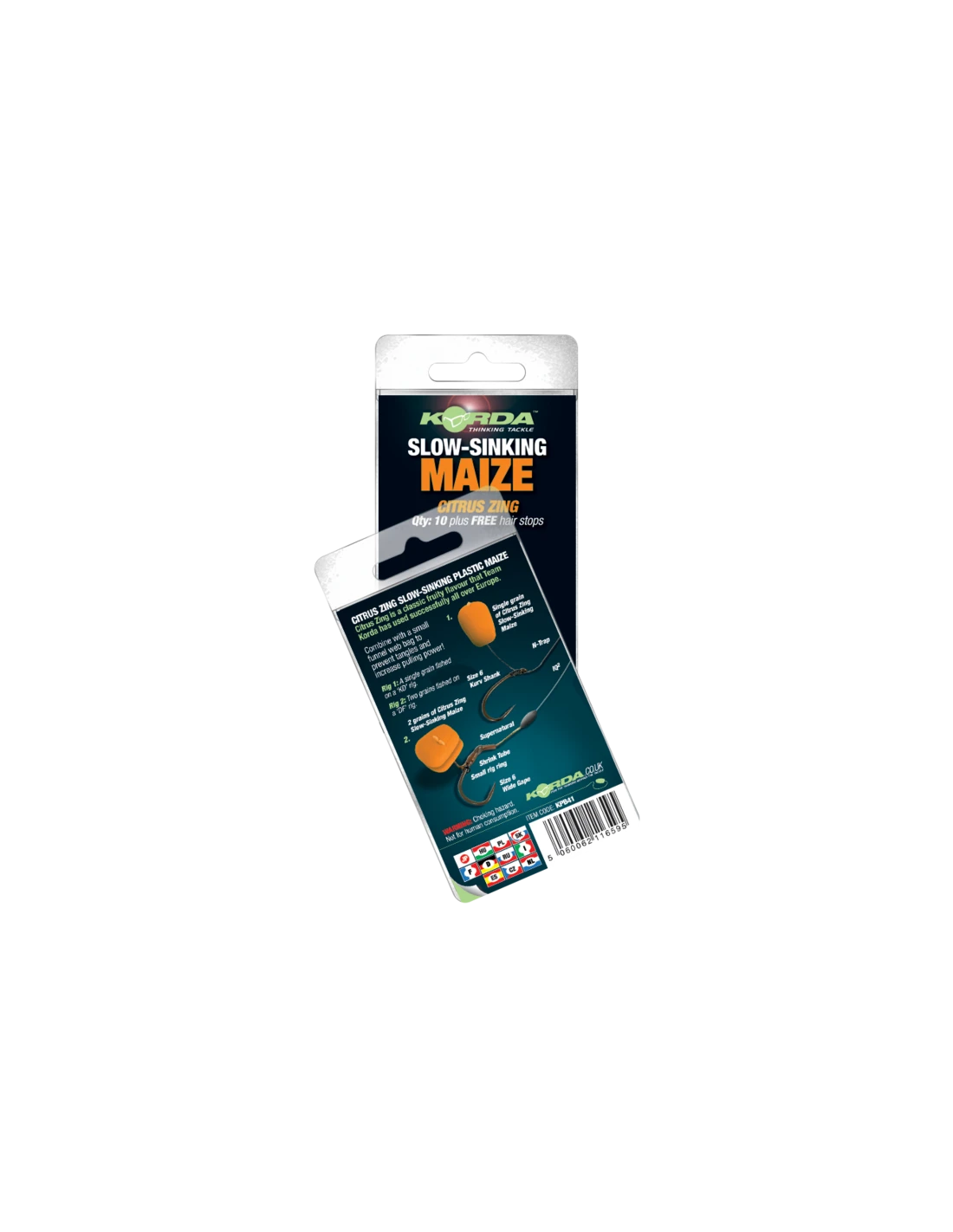 KORDA SLOW SINKING MAIZE CITRUS ZING ORANGE / ORANJE 3 KORDA SLOW SINKING MAIZE CITRUS ZING ORANGE / ORANJE