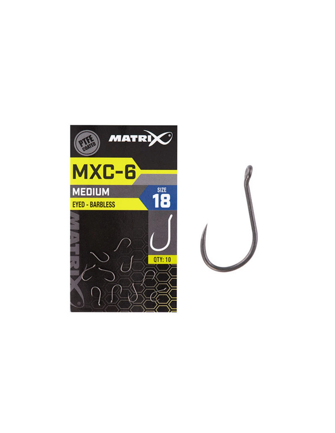 MATRIX HAKEN MXC-6 HOOKS MEDIUM EYED - BARBLESS 4 MATRIX HAKEN MXC-6 HOOKS MEDIUM EYED - BARBLESS - Afbeelding 2