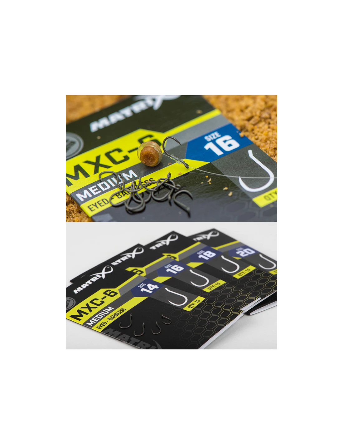 MATRIX HAKEN MXC-6 HOOKS MEDIUM EYED - BARBLESS 5 MATRIX HAKEN MXC-6 HOOKS MEDIUM EYED - BARBLESS - Afbeelding 3