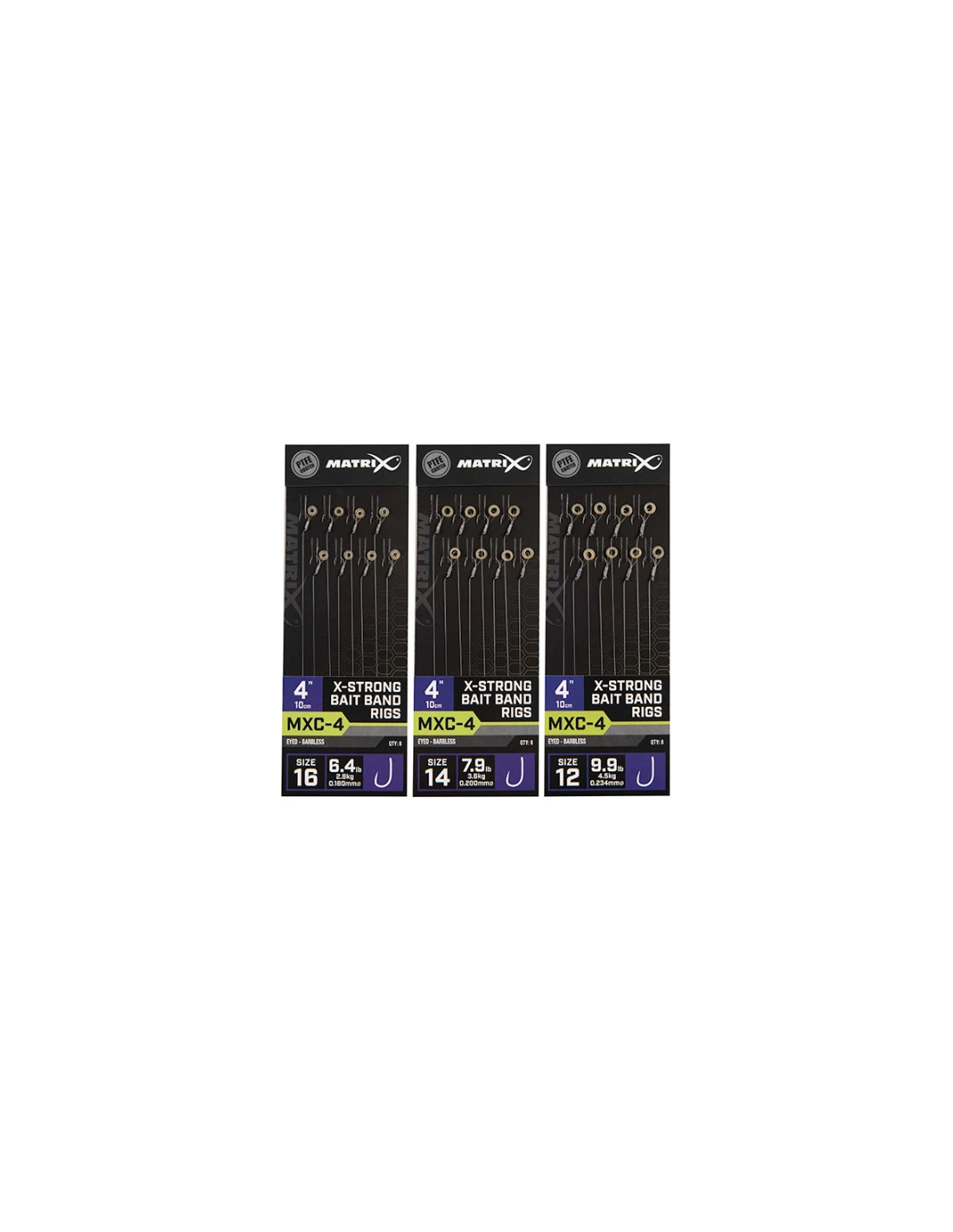 MATRIX ONDERLIJN MXC-4 X-STRONG BAIT BAND RIGS 4"/10CM 4 MATRIX ONDERLIJN MXC-4 X-STRONG BAIT BAND RIGS 4"/10CM - Afbeelding 2