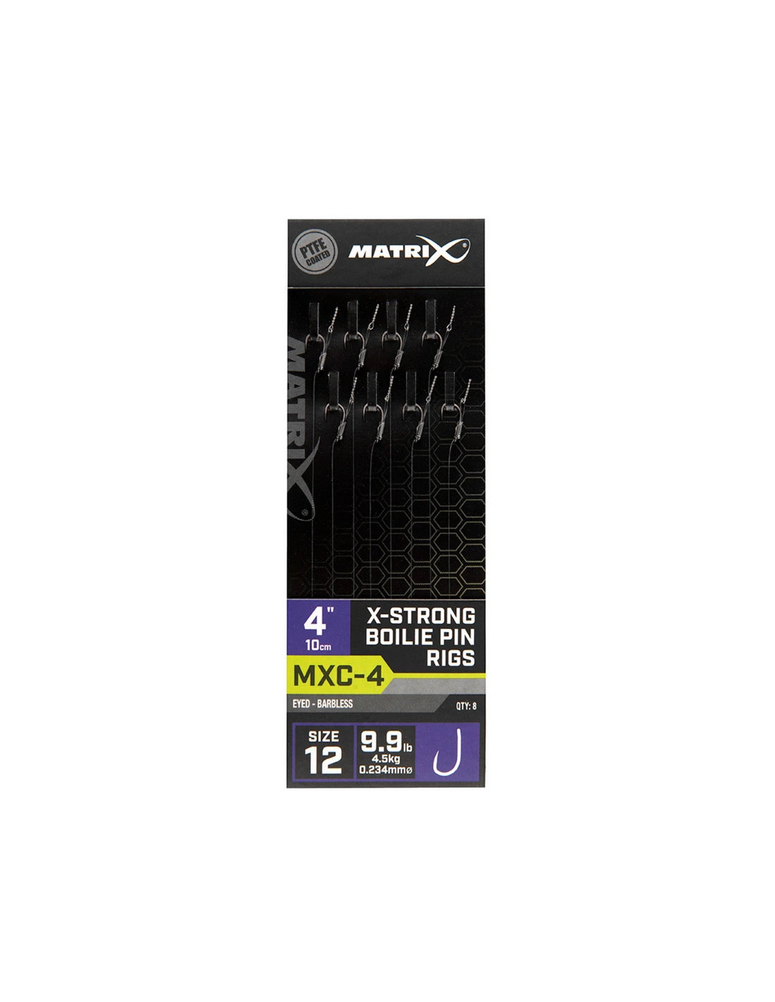 MATRIX ONDERLIJN MXC-4 X-STRONG BOILIE PIN RIGS 4"/10CM 3 MATRIX ONDERLIJN MXC-4 X-STRONG BOILIE PIN RIGS 4"/10CM