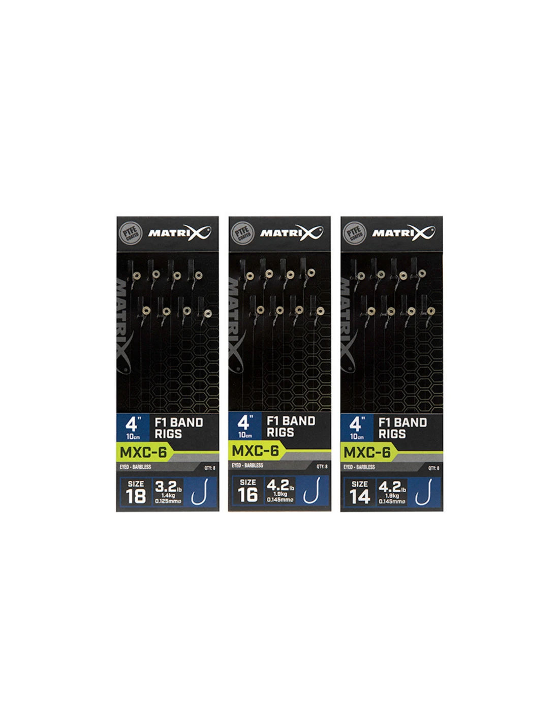 MATRIX ONDERLIJN MXC-6 F1 BANDS 4"/10CM 4 MATRIX ONDERLIJN MXC-6 F1 BANDS 4"/10CM - Afbeelding 2