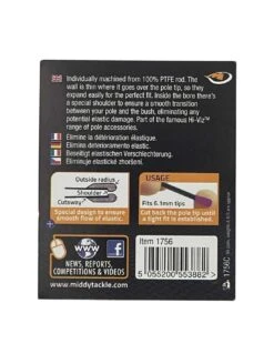 MIDDY ELASTIEK HI - VIZ EXTERNAL 100% PTFE BUSH RED 12 - 16 WHOPPER MIDDY -Verkoop Van Visgerei middy elastiek hi viz external 100 ptfe bush red 12 16 whopper middy 1