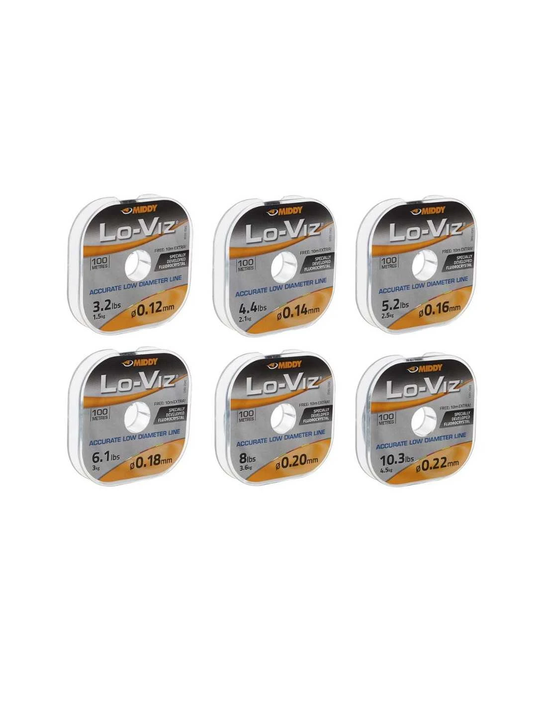 MIDDY VISLIJN LO-VIZ FLUOROCRYSTAL LINE 100M MIDDY 4 MIDDY VISLIJN LO-VIZ FLUOROCRYSTAL LINE 100M MIDDY - Afbeelding 2