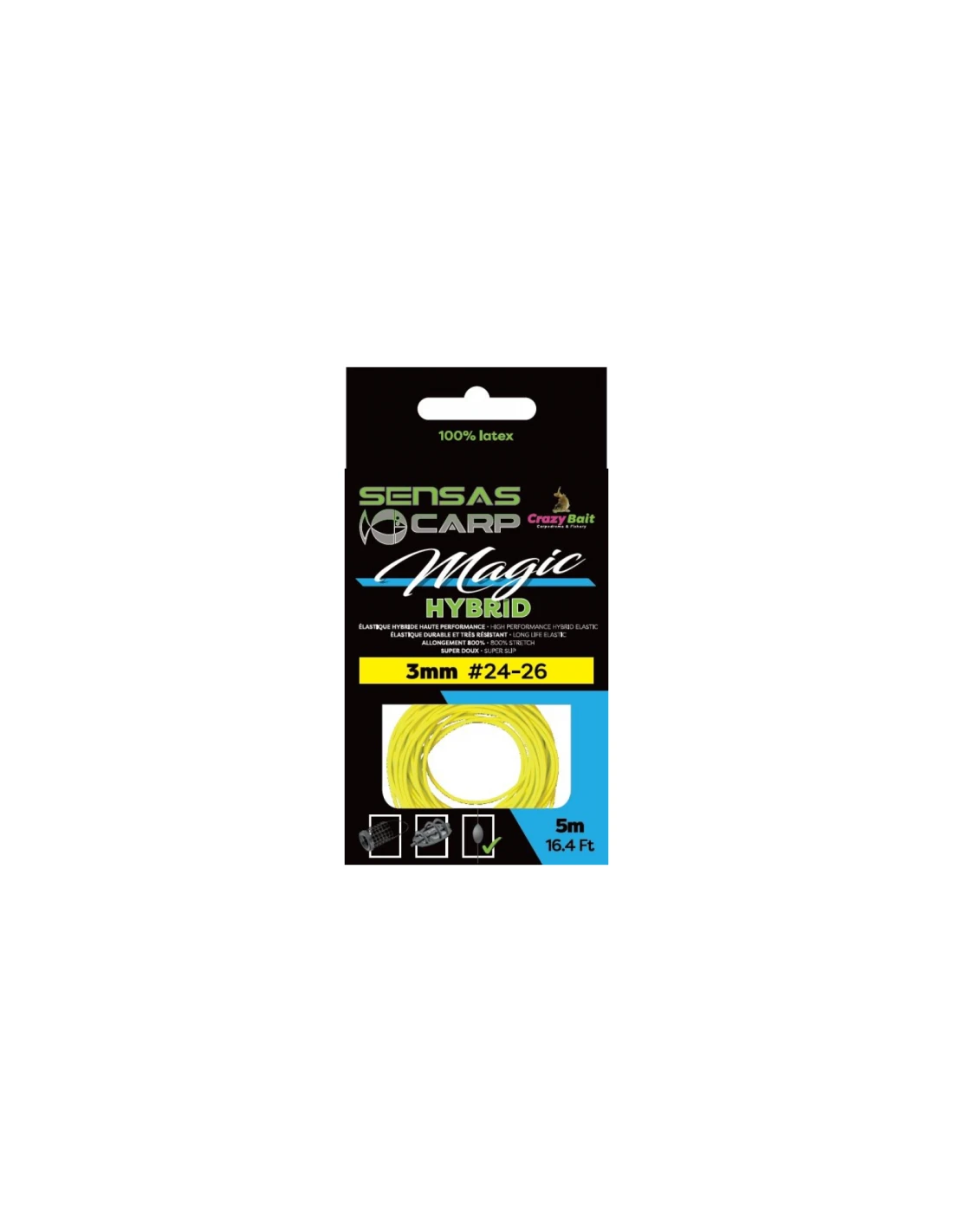 SENSAS ELASTIEK MAGIC HYBRID 5M SENSAS 3 SENSAS ELASTIEK MAGIC HYBRID 5M SENSAS