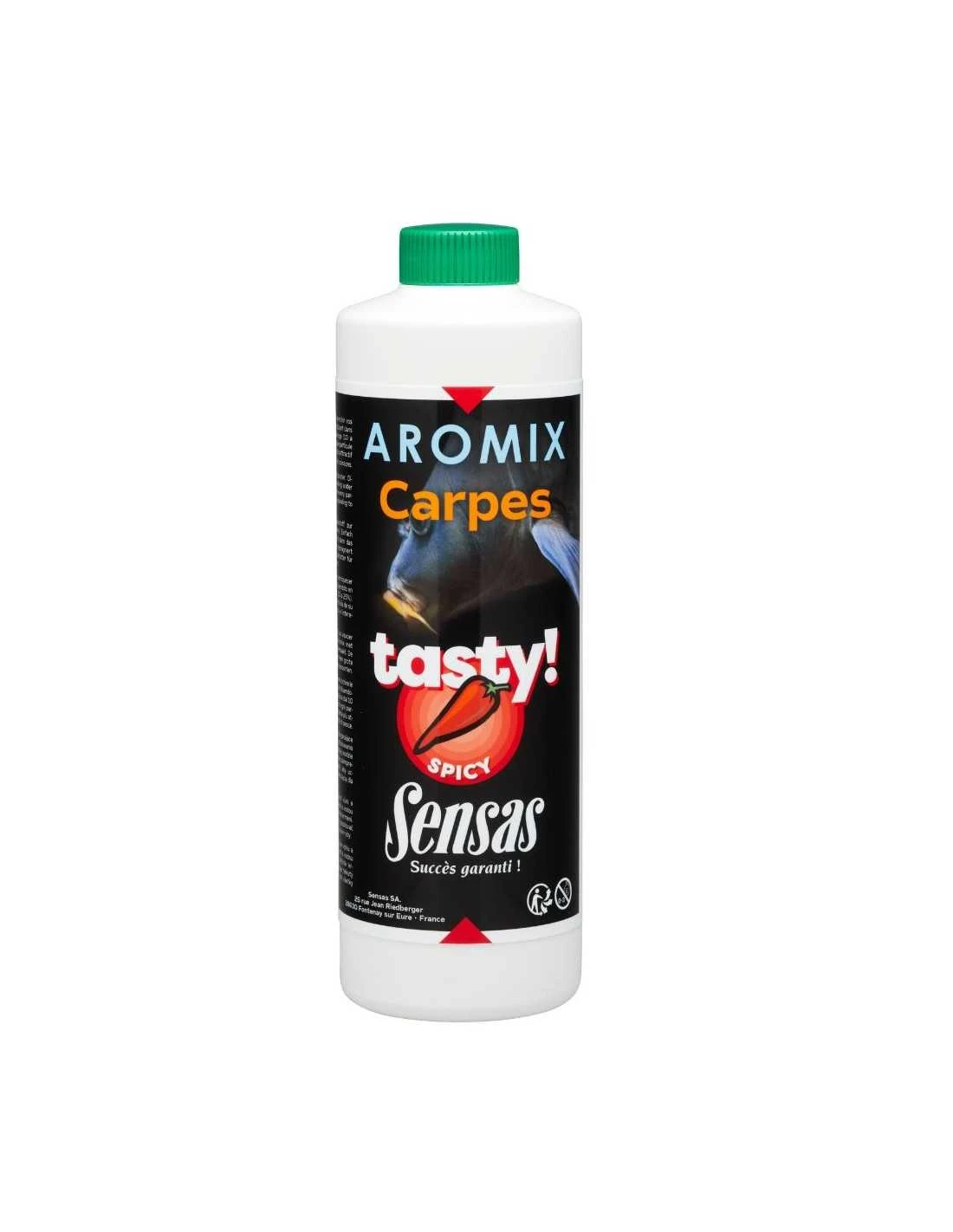 SENSAS LIQUIDE AROMIX CARP TASTY SPICY 500ML SENSAS 3 SENSAS LIQUIDE AROMIX CARP TASTY SPICY 500ML SENSAS