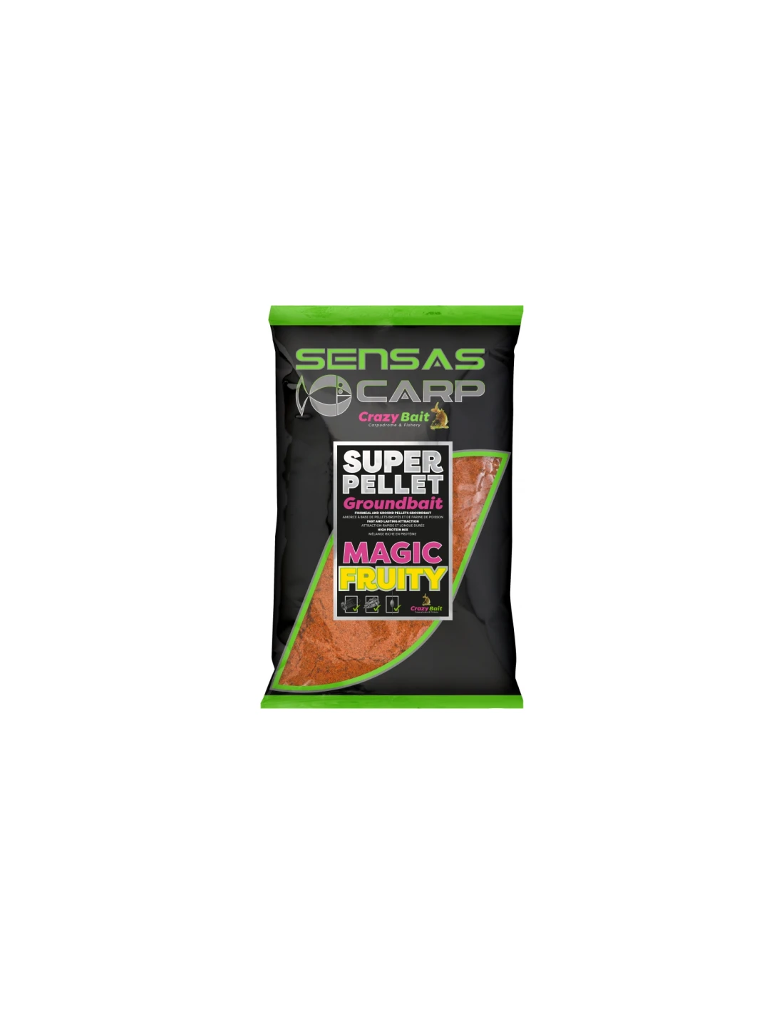 SENSAS LOKAAS SUPER PELLET GROUNDBAIT MAGIC FRUITY 1KG SENSAS 3 SENSAS LOKAAS SUPER PELLET GROUNDBAIT MAGIC FRUITY 1KG SENSAS