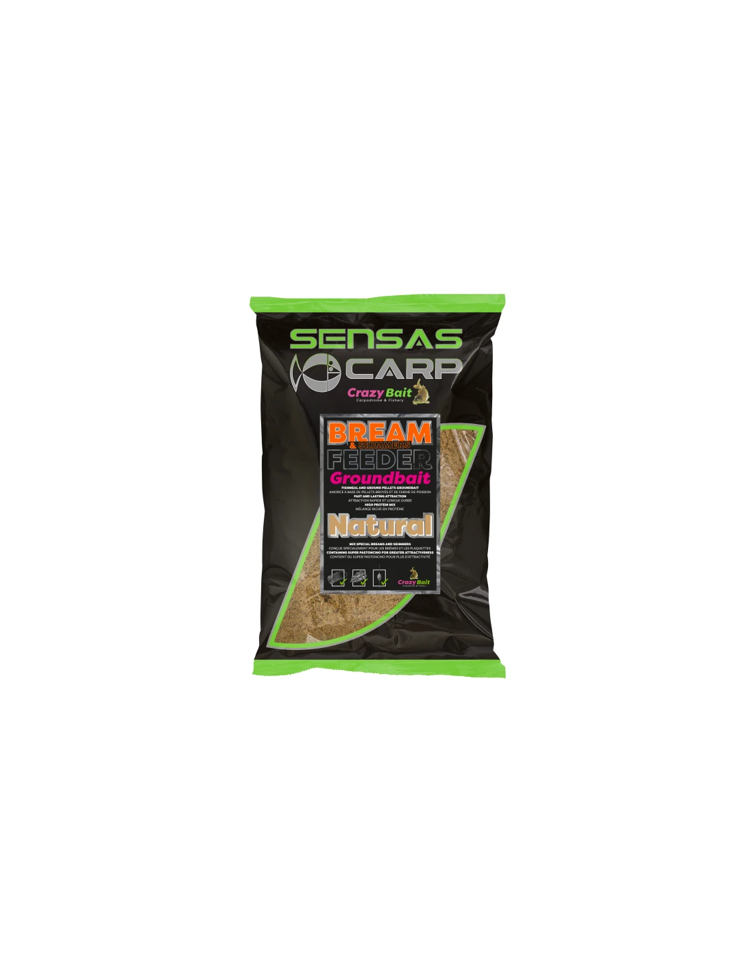 SENSAS LOKAAS UK BREAM FEEDER NATURAL 2KG SENSAS 3 SENSAS LOKAAS UK BREAM FEEDER NATURAL 2KG SENSAS