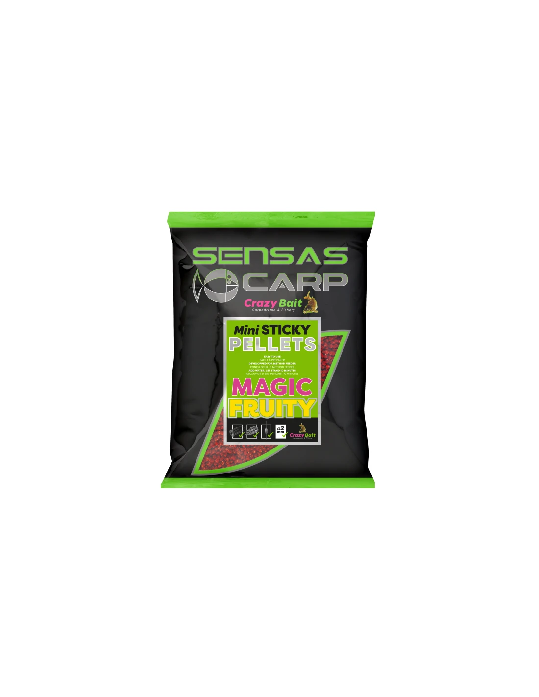 SENSAS MINI STICKY PELLETS MAGIC FRUITY 700GR 3 SENSAS MINI STICKY PELLETS MAGIC FRUITY 700GR