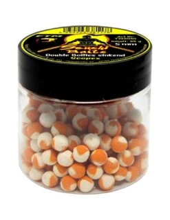SENSHI BAITS DOUBLE BOILIES SINKEND 5MM SCOPEX WITTE ORANGE 25GR SENSHI BAITS