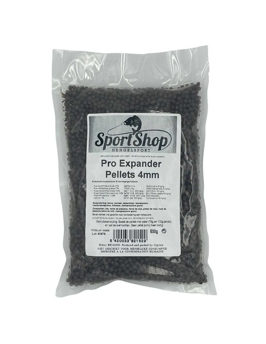 SPORTSHOP PELLET PRO EXPANDER PELLETS 500GR 3 SPORTSHOP PELLET PRO EXPANDER PELLETS 500GR