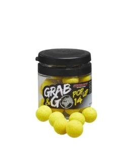 STARBAITS POP UP GRAB & GO GLOBAL BANANA CREAM 14MM FLUO GEEL 20GR STARBAITS